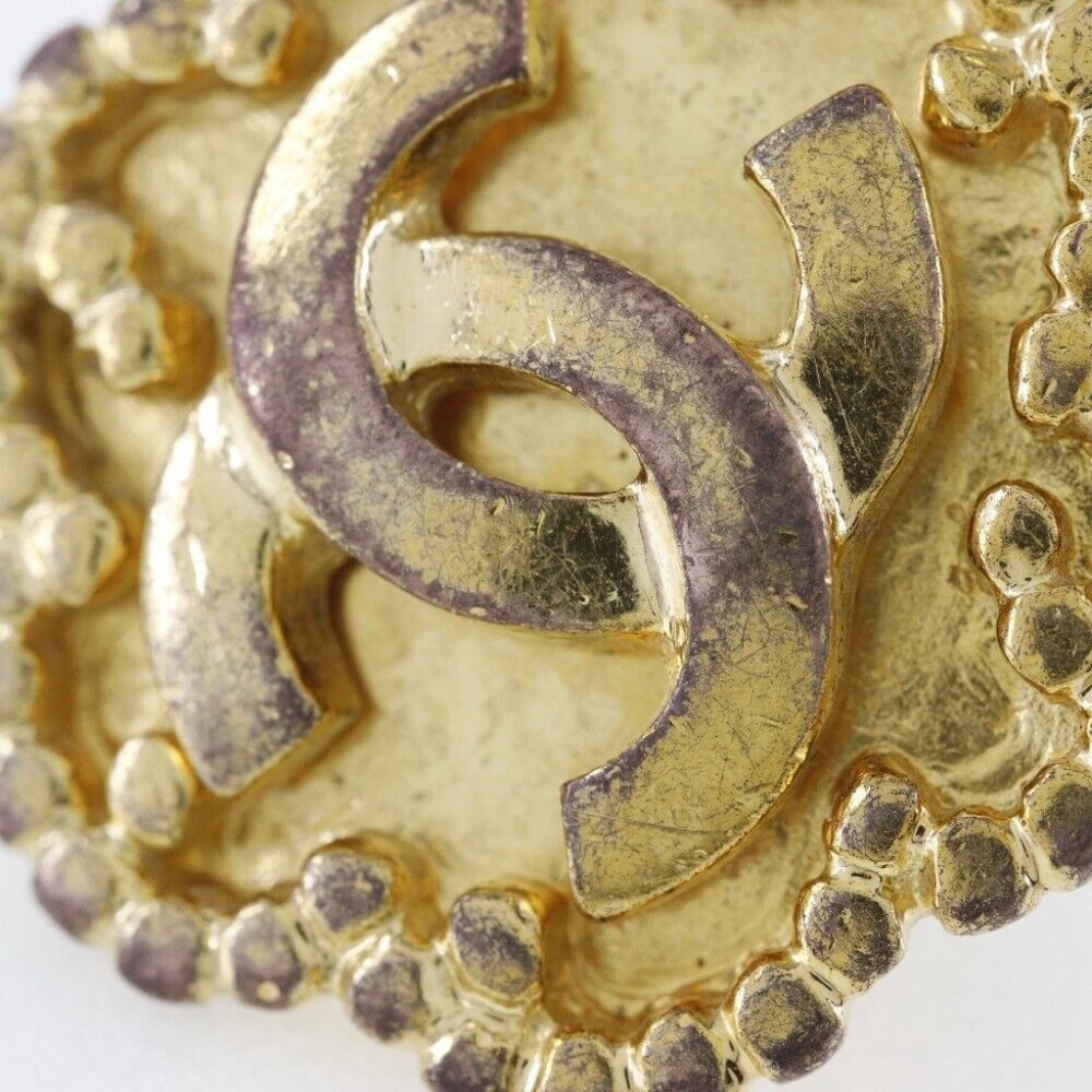 CHANEL Earring vintage Plated Gold 17.4g Women - Picture 7 of 8